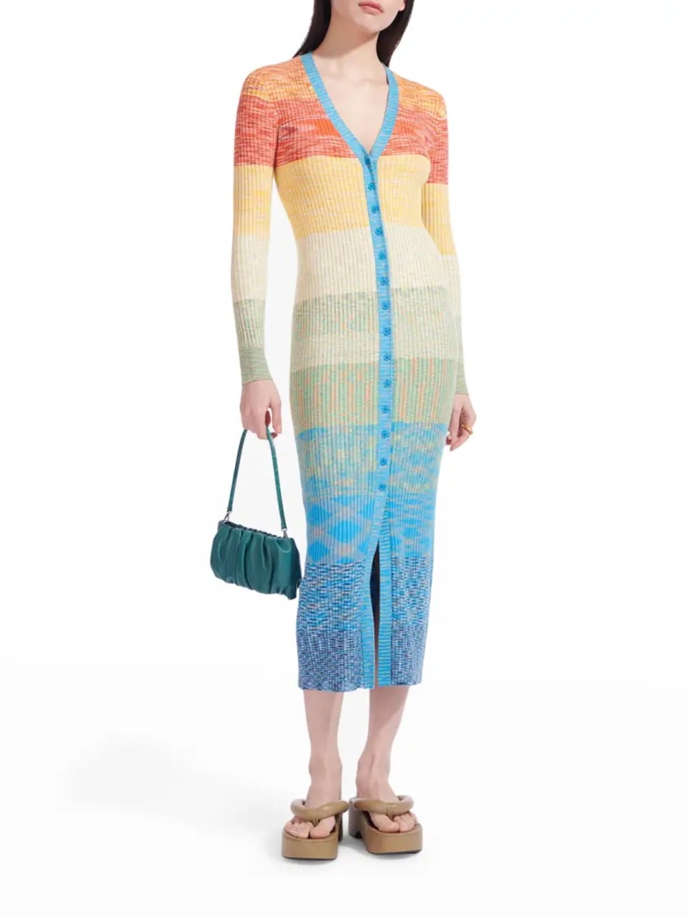 Staud Shoko Rainbow dress
